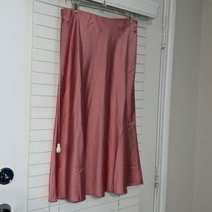 NWT J. Crew satin midi slip skirt